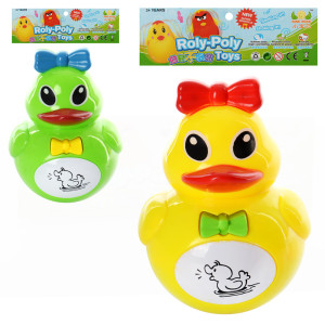 Неваляшка Roly Poly Toys 2010-14 Уточка, музыкальная, со светом, 13 см